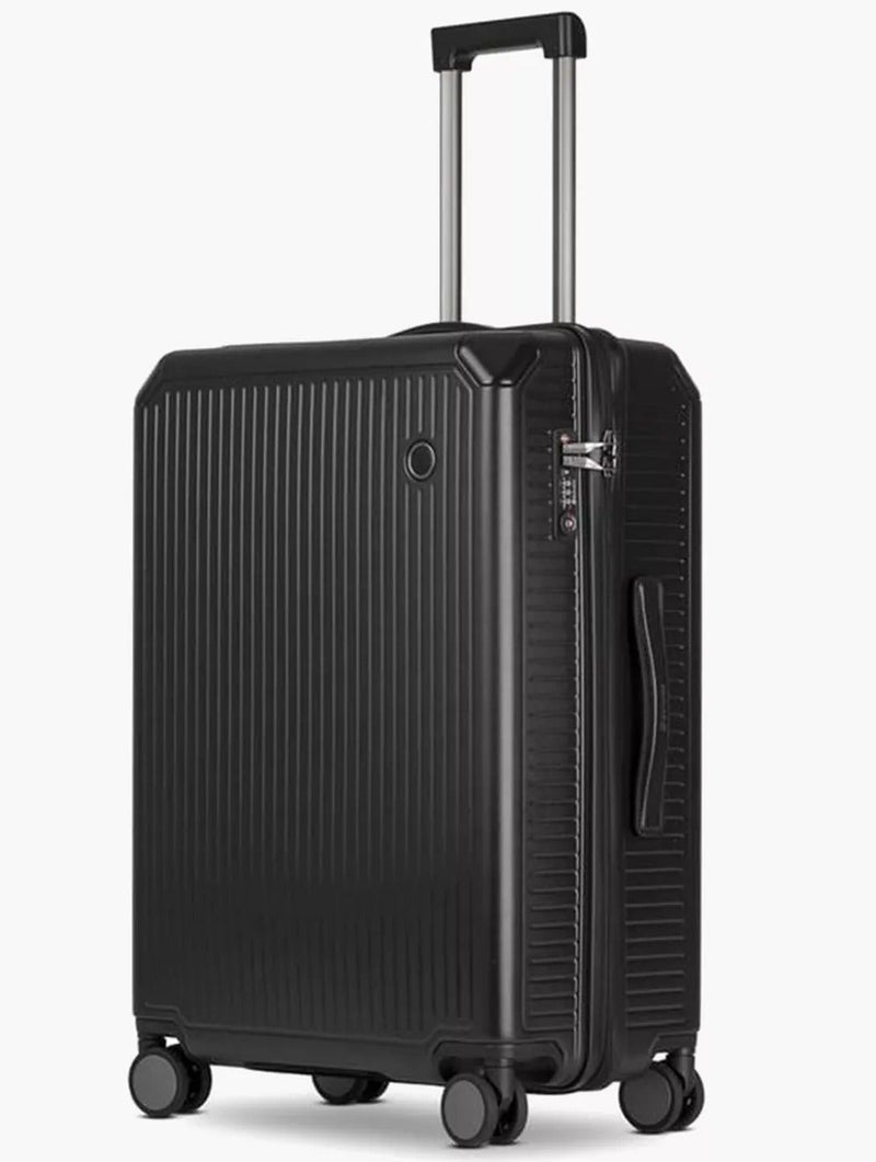 Echolac Shogun 79 Cm 4-Double Wheeled Hardside Non-Expandable Check-In Luggage Trolley Case - Black - Image 3